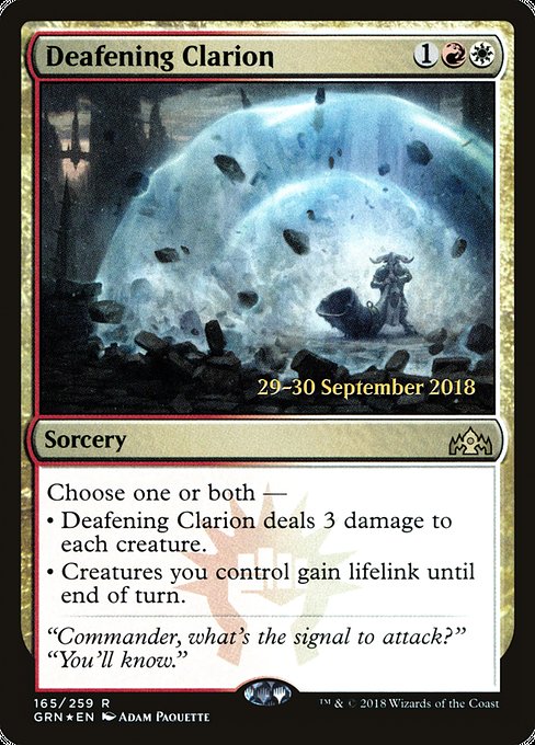 Deafening Clarion (165s) [Guilds of Ravnica Promos]
