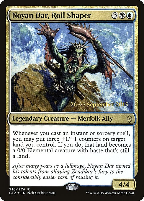 Noyan Dar, Roil Shaper (216s) [Battle for Zendikar Promos]