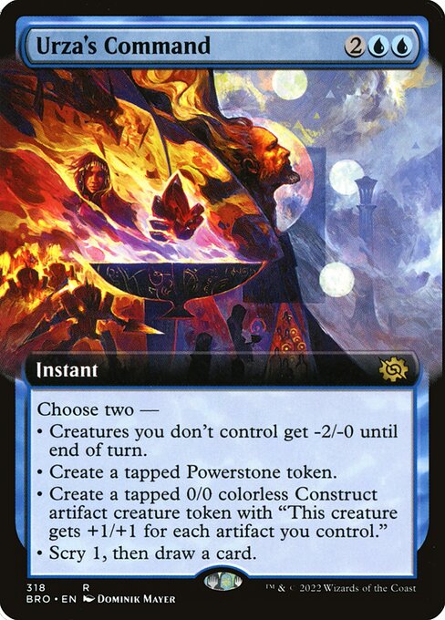 Urza's Command (318) [The Brothers' War] [Extended Art]