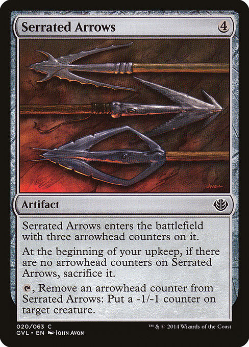 Serrated Arrows (20) [Duel Decks Anthology: Garruk vs. Liliana]