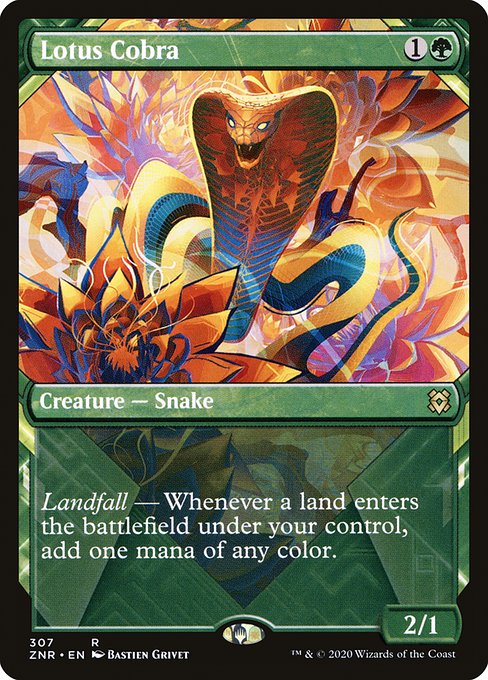 Lotus Cobra (307) [Zendikar Rising] [Showcase]