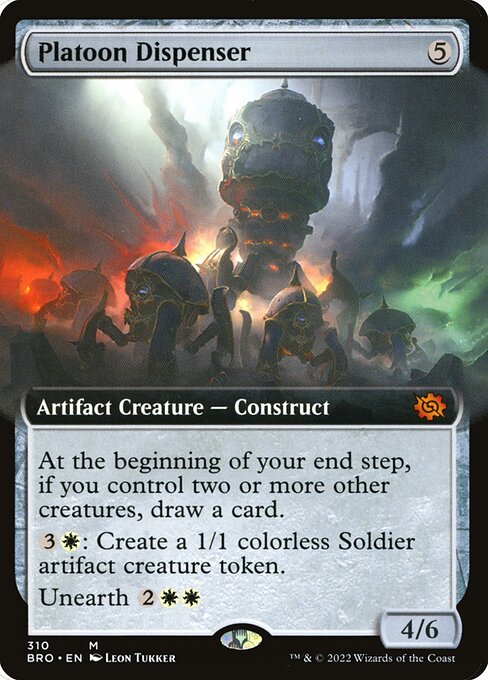 Platoon Dispenser (310) [The Brothers' War] [Extended Art]