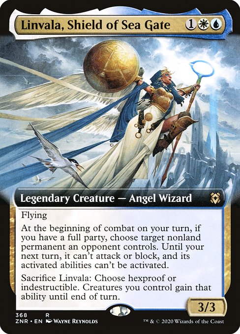 Linvala, Shield of Sea Gate (368) [Zendikar Rising] [Extended Art]