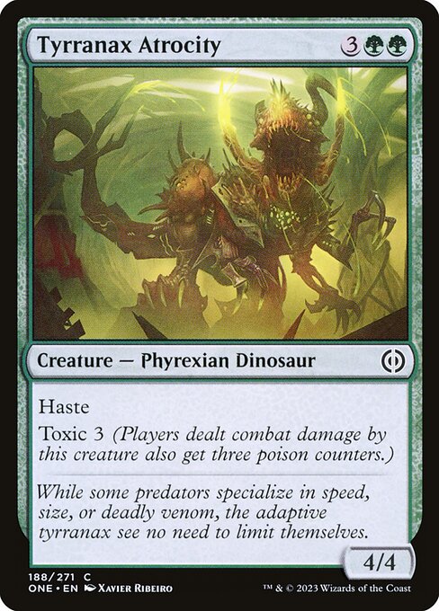 Tyrranax Atrocity (188) [Phyrexia: All Will Be One]
