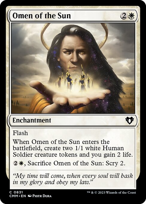 Omen of the Sun (831) [Commander Masters]