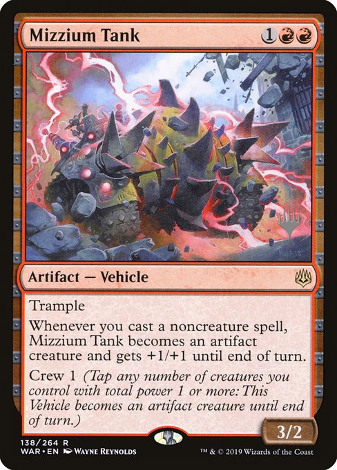 Mizzium Tank (138p) [War of the Spark Promos]