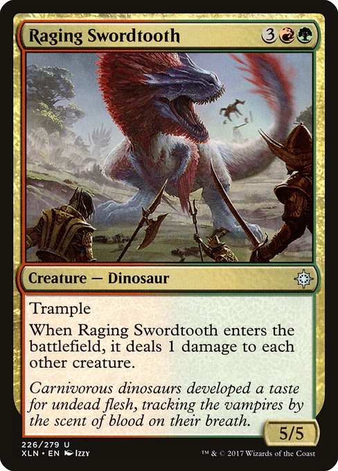 Raging Swordtooth (226) [Ixalan]