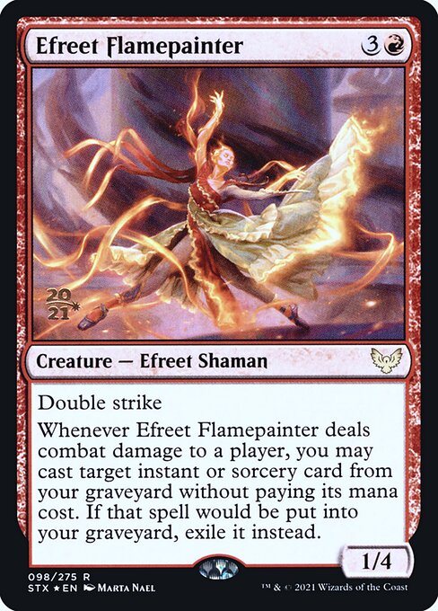 Efreet Flamepainter (98s) [Strixhaven: School of Mages Promos]