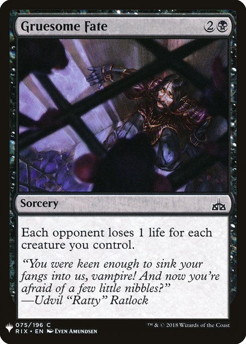 Gruesome Fate (RIX-75) [The List]