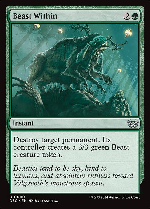 Beast Within (80) [Duskmourn: House of Horror Commander]