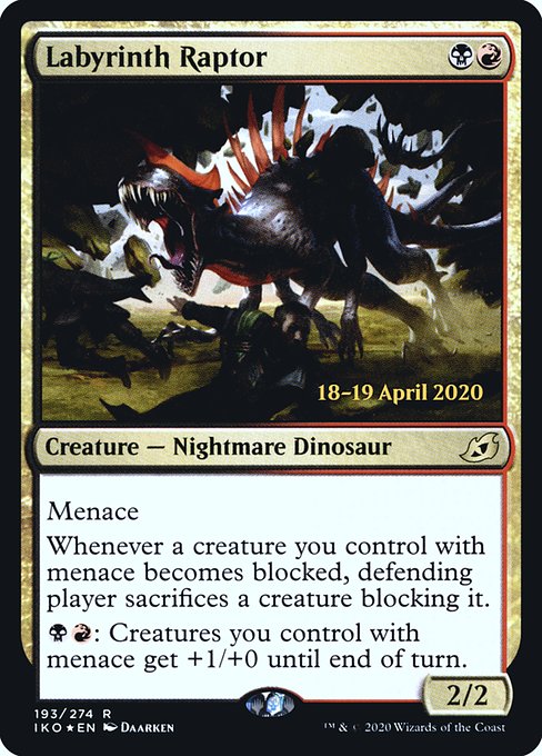 Labyrinth Raptor (193s) [Ikoria: Lair of Behemoths Promos]