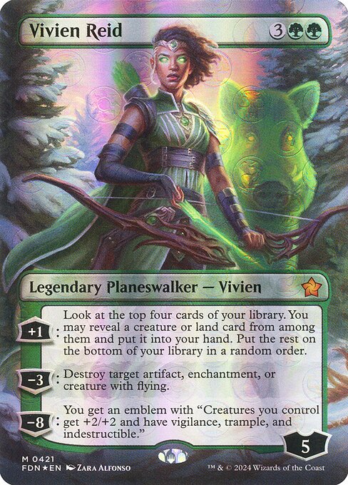 Vivien Reid (Borderless) (Mana Foil) (421) [Foundations]