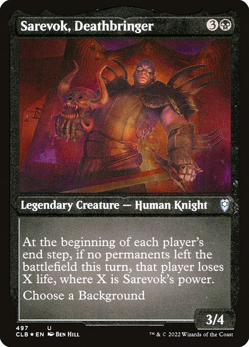 Sarevok, Deathbringer (497) [Commander Legends: Battle for Baldur's Gate]