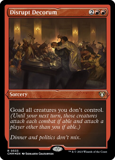 Disrupt Decorum (533) [Commander Masters]