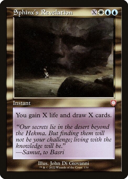 Sphinx's Revelation (130) [The Brothers' War Commander]