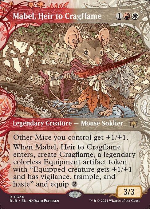 Mabel, Heir to Cragflame (336) [Bloomburrow]