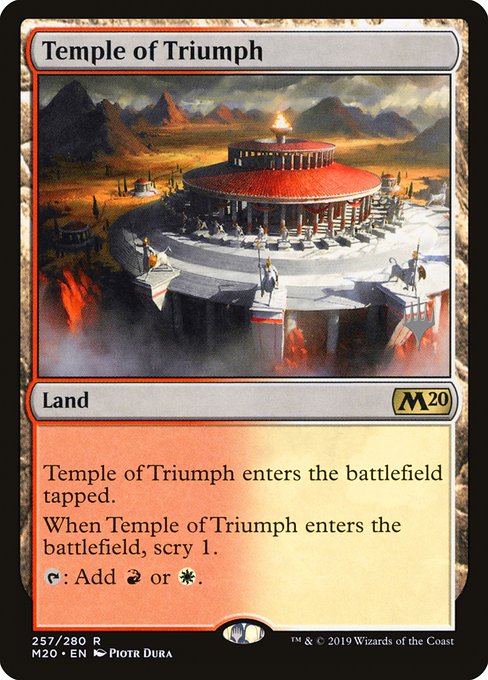 Temple of Triumph (257p) [Core Set 2020 Promos]