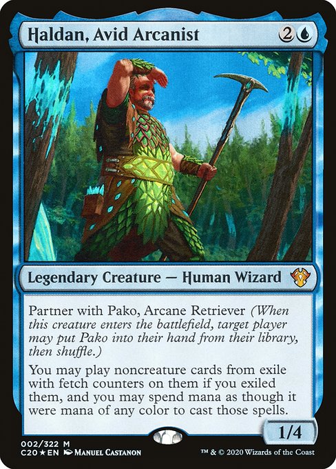 Haldan, Avid Arcanist (2) [Commander 2020]