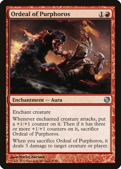 Ordeal of Purphoros (23) [Duel Decks: Heroes vs. Monsters]