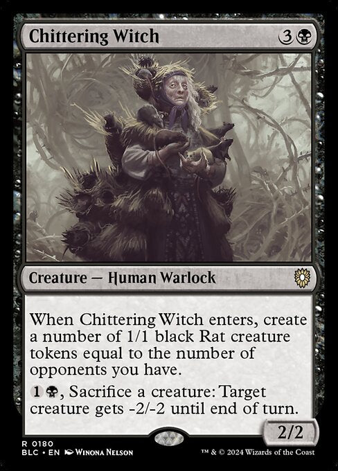 Chittering Witch (180) [Bloomburrow Commander]
