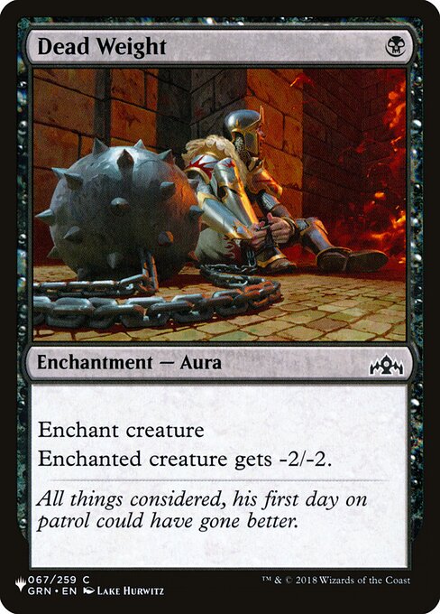 Dead Weight (GRN-67) [The List]