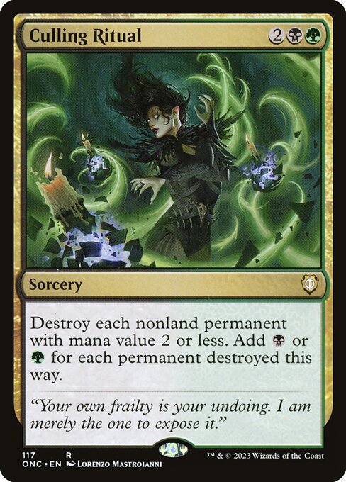 Culling Ritual (117) [Phyrexia: All Will Be One Commander]