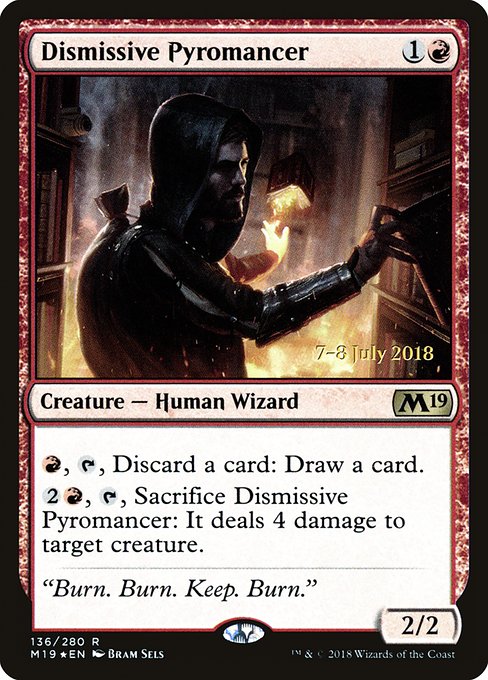 Dismissive Pyromancer (136s) [Core Set 2019 Promos]