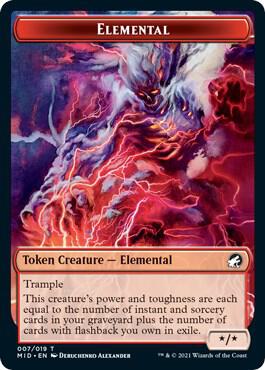 Elemental Token (7) [Innistrad: Midnight Hunt]