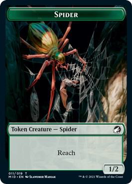 Spider Token (11) [Innistrad: Midnight Hunt]