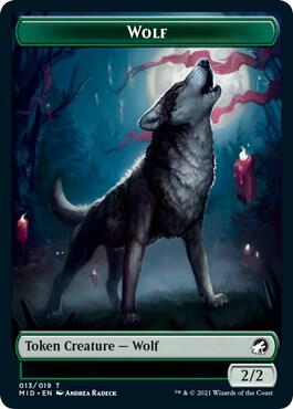Wolf Token (13) [Innistrad: Midnight Hunt]