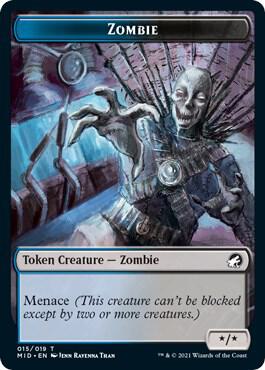 Zombie (015) Token [Innistrad: Midnight Hunt]