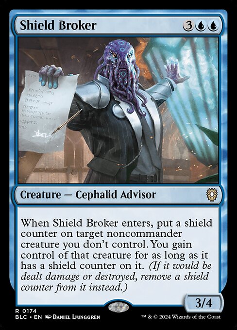 Shield Broker (174) [Bloomburrow Commander]