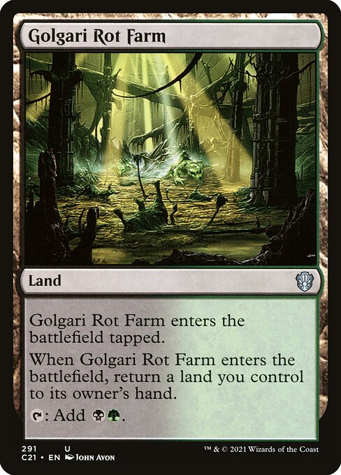 Golgari Rot Farm (291) [Commander 2021]
