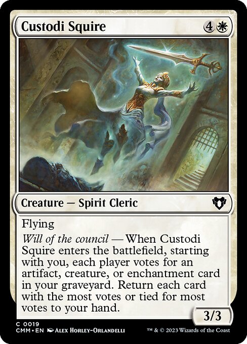 Custodi Squire (19) [Commander Masters]