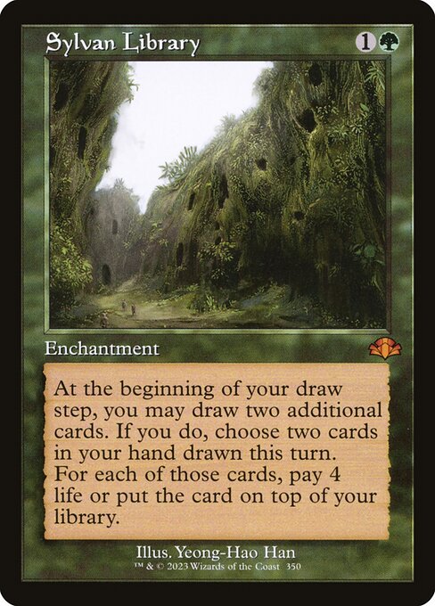 Sylvan Library (350) [Dominaria Remastered]