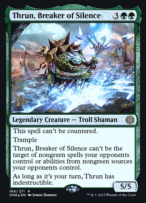 Thrun, Breaker of Silence (186s) [Phyrexia: All Will Be One Promos]