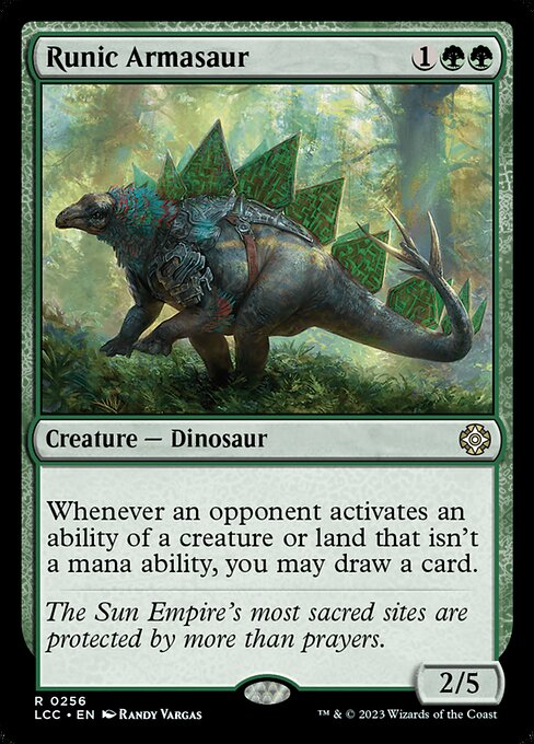 Runic Armasaur (256) [The Lost Caverns of Ixalan Commander]