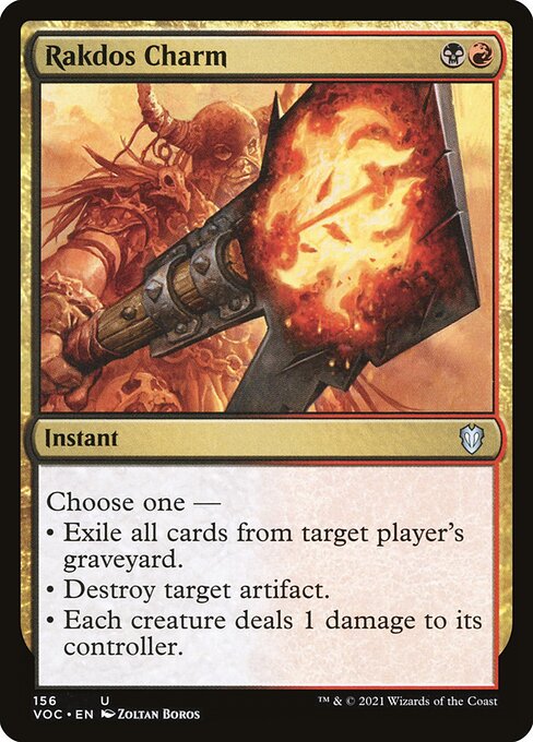 Rakdos Charm (156) [Crimson Vow Commander]