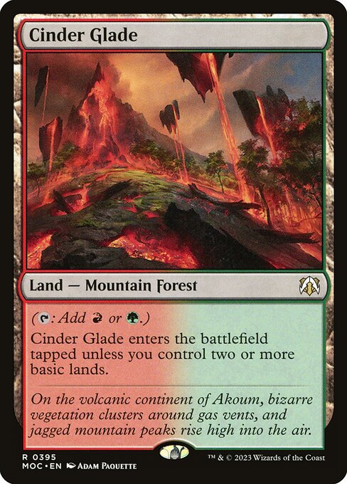 Cinder Glade (395) [March of the Machine Commander]