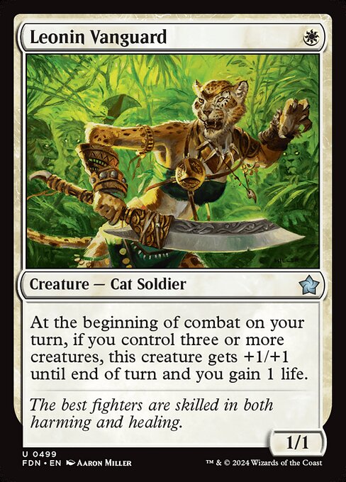 Leonin Vanguard (499) [Foundations]