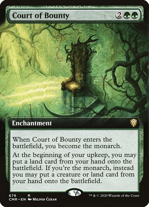 Court of Bounty (676) [Commander Legends] [Extended Art]