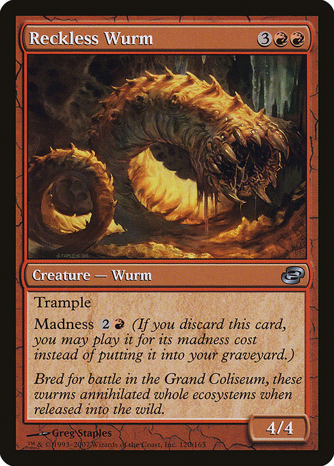 Reckless Wurm (120) [Planar Chaos]