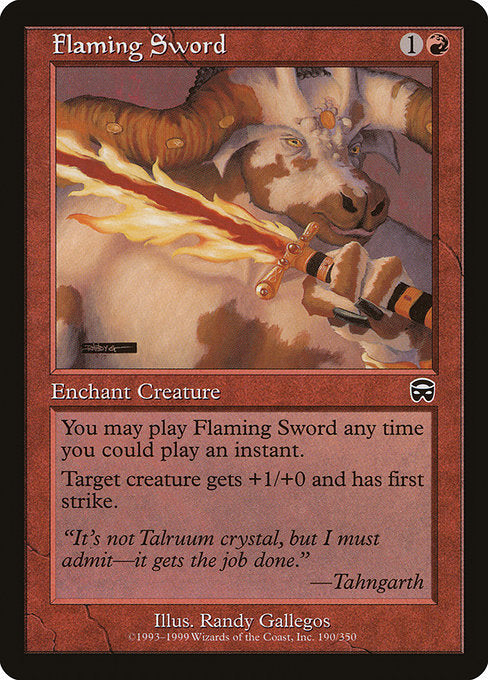 Flaming Sword (190) [Mercadian Masques]