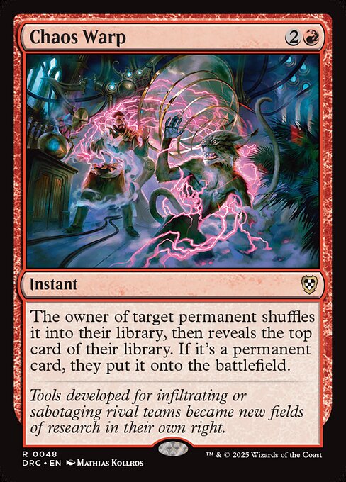 Chaos Warp (48) [Aetherdrift Commander]