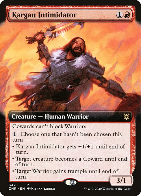 Kargan Intimidator (347) [Zendikar Rising] [Extended Art]