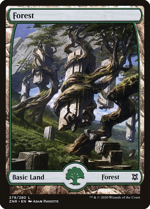 Forest (279) [Zendikar Rising] [Full Art]