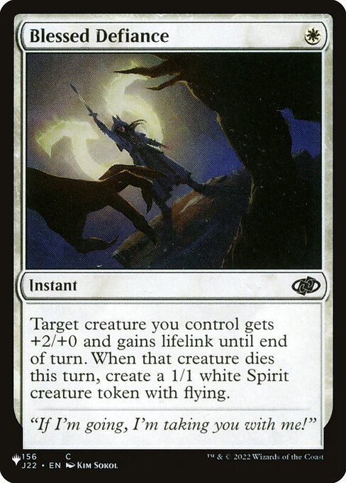 Blessed Defiance (J22-156) [The List]