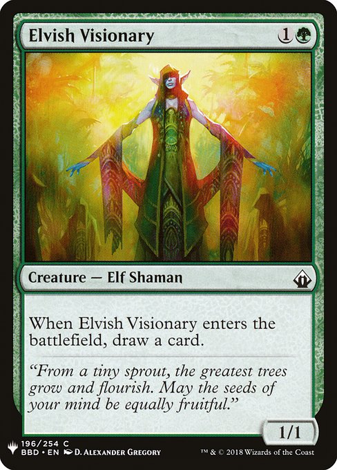 Elvish Visionary (BBD-196) [The List]