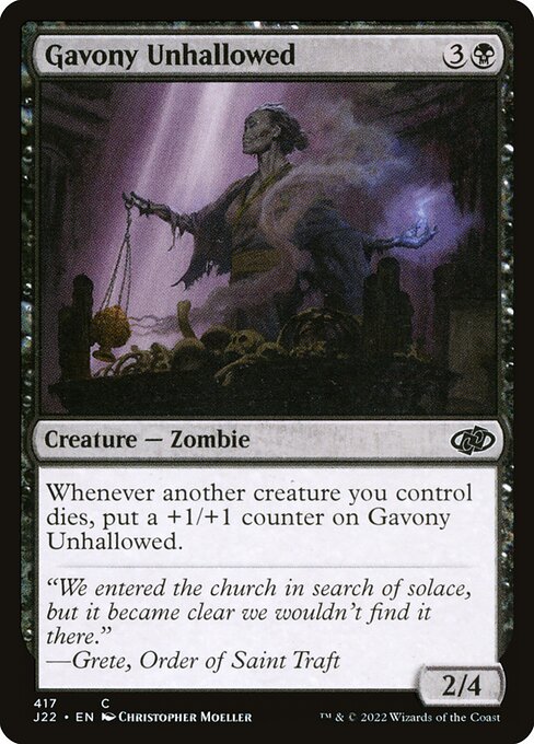 Gavony Unhallowed (417) [Jumpstart 2022]