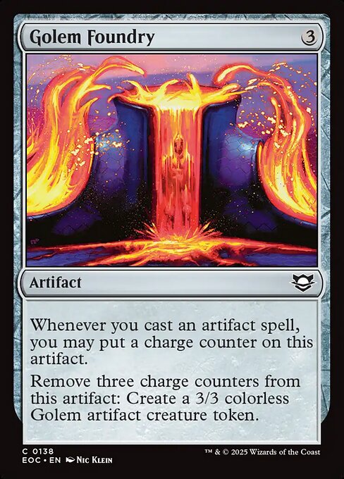Golem Foundry (138) [Edge of Eternities Commander]